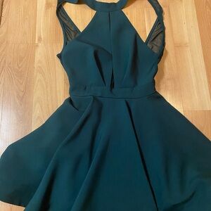 Elegant Teal Sleeveless Dress